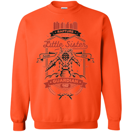 Sweatshirts Orange / Small Little Sister Protector V2 Crewneck Sweatshirt