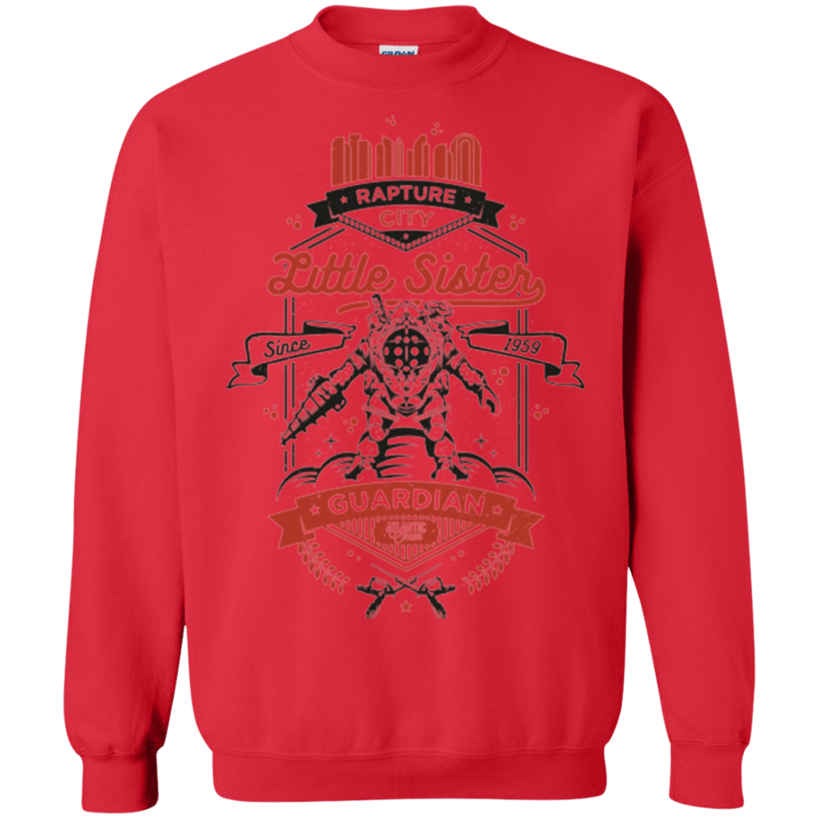 Sweatshirts Red / Small Little Sister Protector V2 Crewneck Sweatshirt