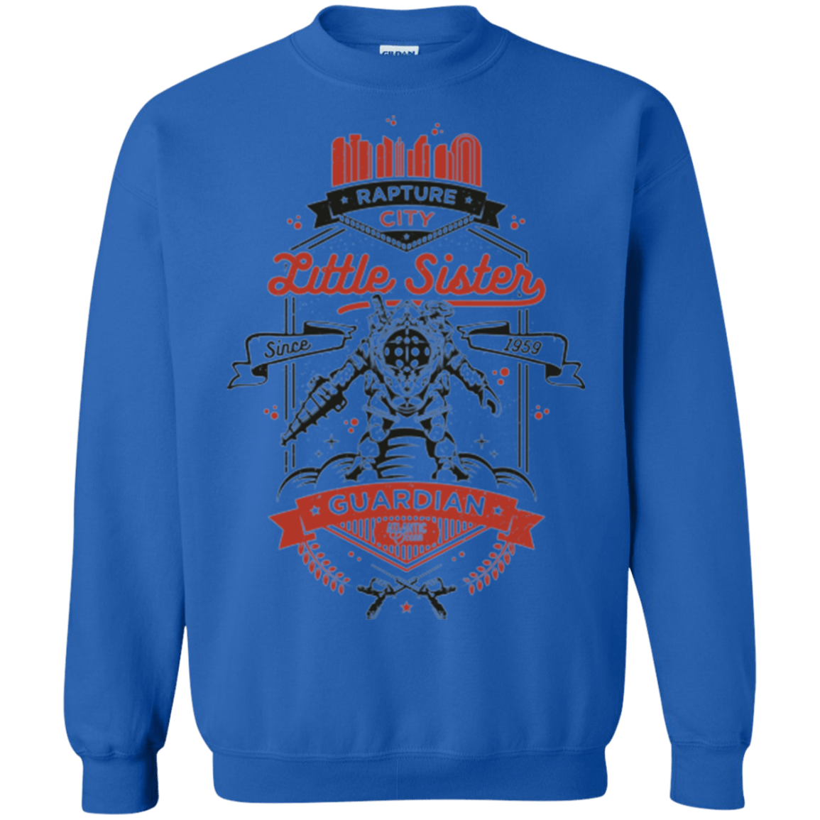 Sweatshirts Royal / Small Little Sister Protector V2 Crewneck Sweatshirt