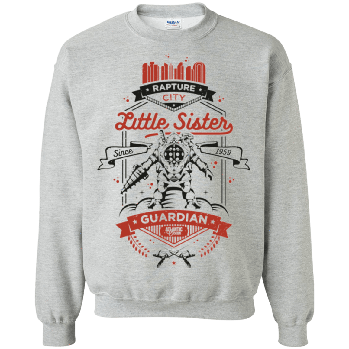 Sweatshirts Sport Grey / Small Little Sister Protector V2 Crewneck Sweatshirt