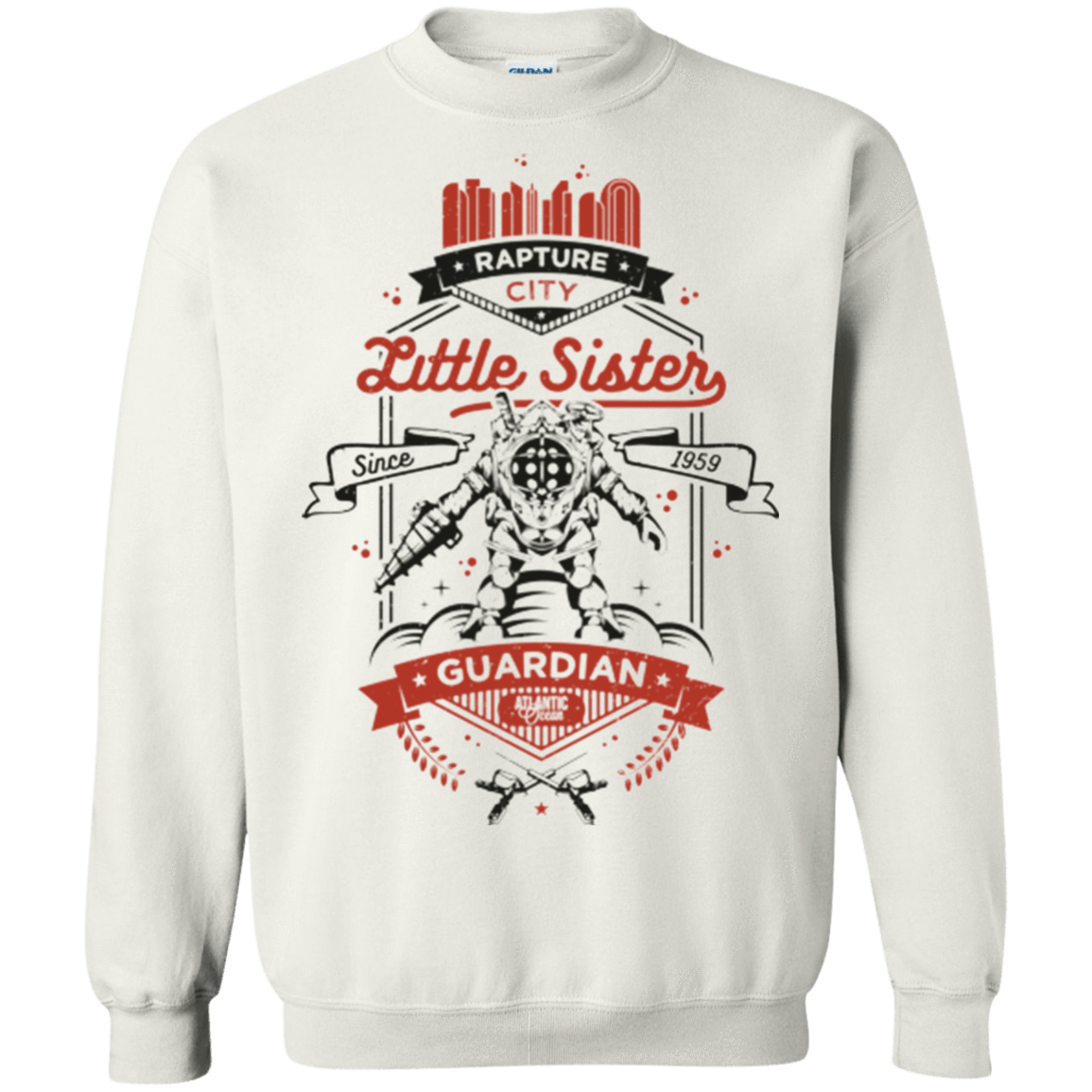 Sweatshirts White / Small Little Sister Protector V2 Crewneck Sweatshirt