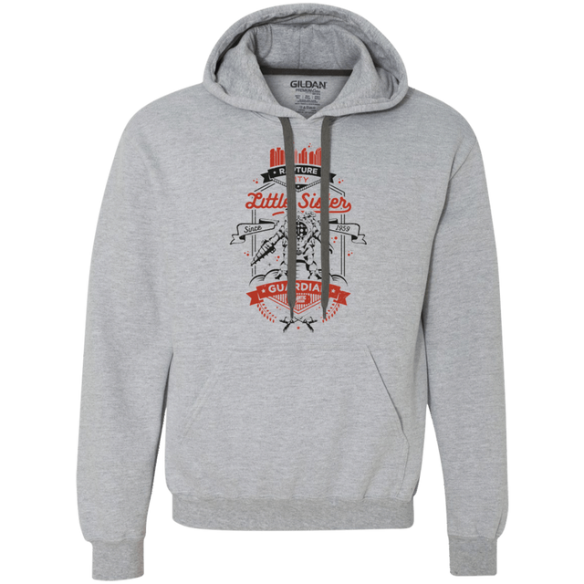 Sweatshirts Sport Grey / Small Little Sister Protector V2 Premium Fleece Hoodie