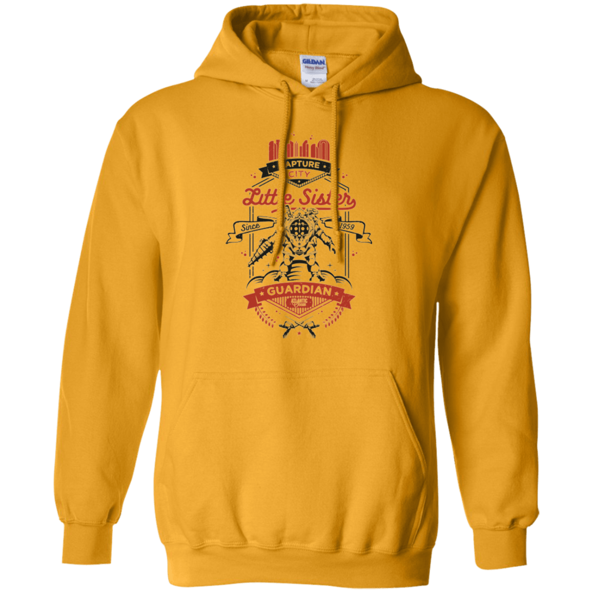 Sweatshirts Gold / Small Little Sister Protector V2 Pullover Hoodie
