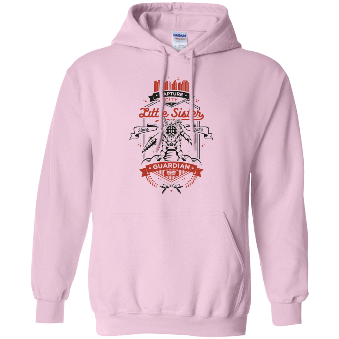 Sweatshirts Light Pink / Small Little Sister Protector V2 Pullover Hoodie