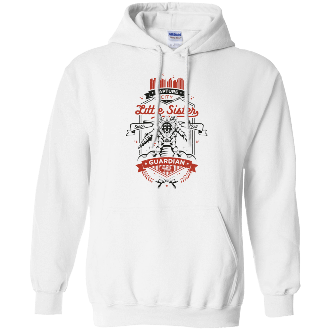 Sweatshirts White / Small Little Sister Protector V2 Pullover Hoodie