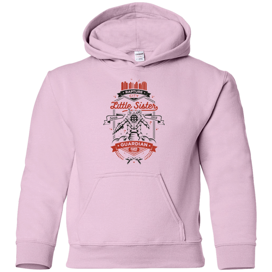 Sweatshirts Light Pink / YS Little Sister Protector V2 Youth Hoodie