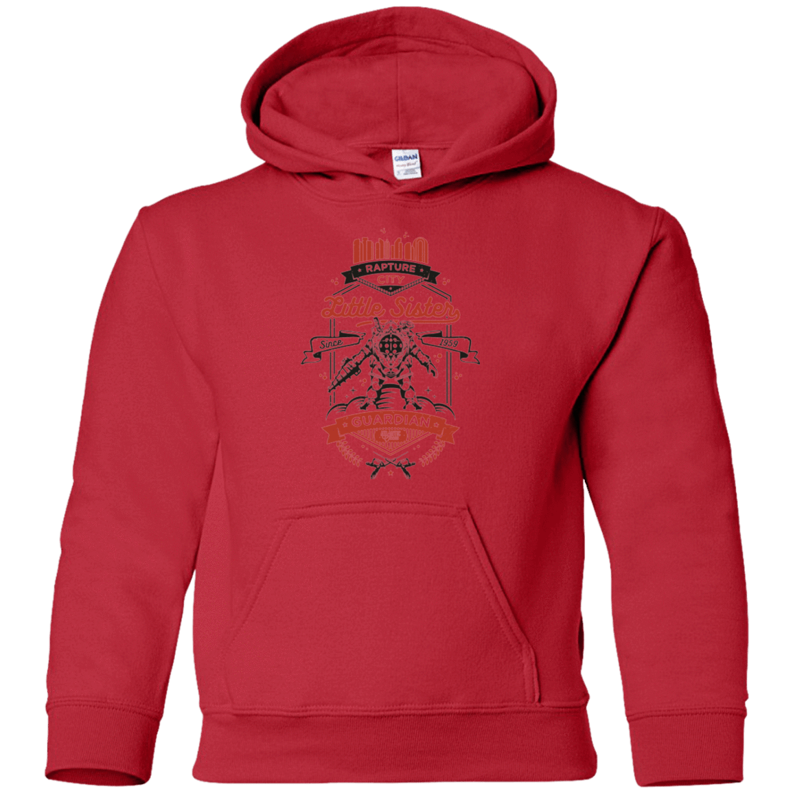 Sweatshirts Red / YS Little Sister Protector V2 Youth Hoodie
