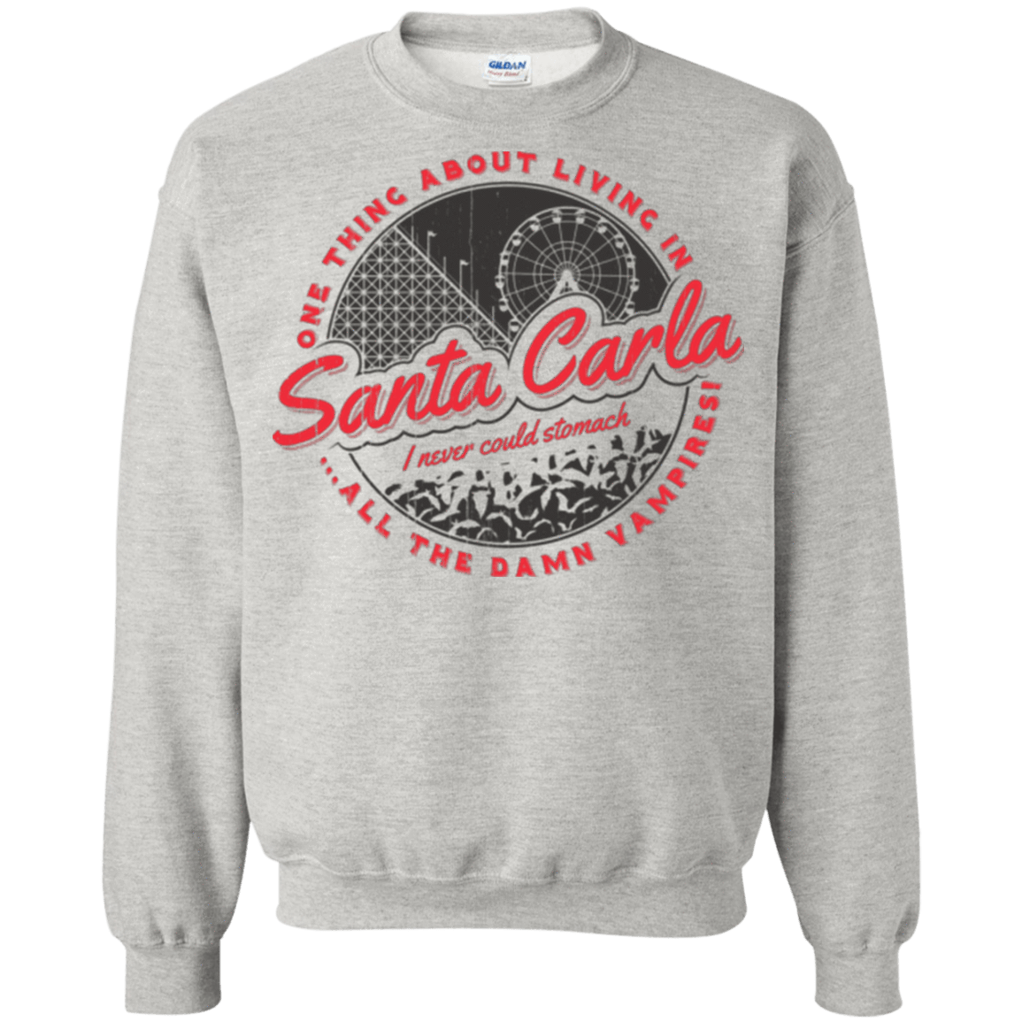 Sweatshirts Ash / Small Living in Santa Carla Crewneck Sweatshirt