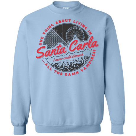 Sweatshirts Light Blue / Small Living in Santa Carla Crewneck Sweatshirt