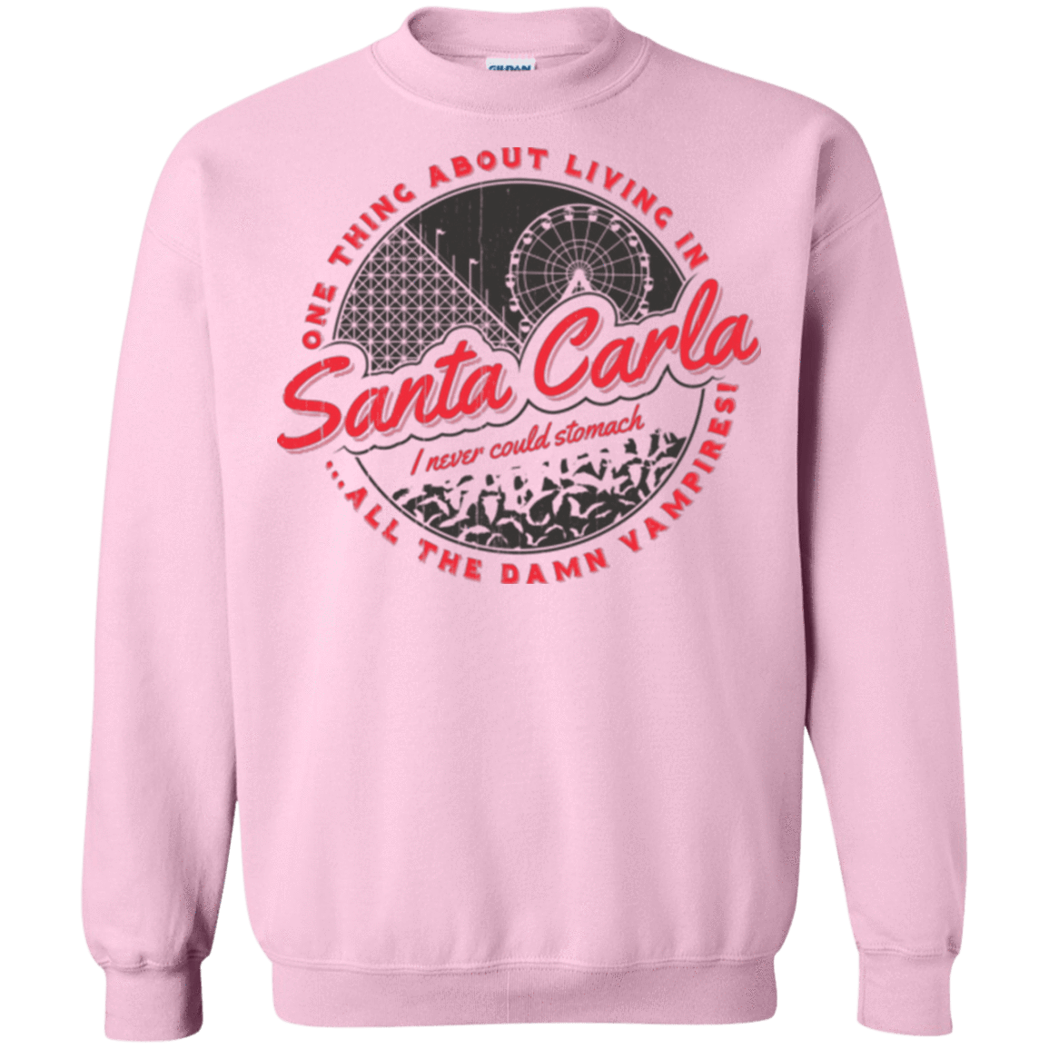 Sweatshirts Light Pink / Small Living in Santa Carla Crewneck Sweatshirt