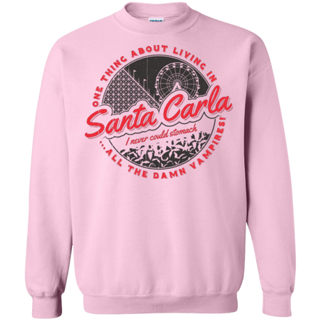 Sweatshirts Light Pink / Small Living in Santa Carla Crewneck Sweatshirt