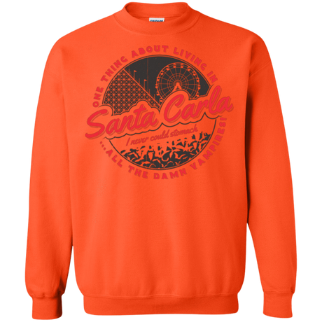 Sweatshirts Orange / Small Living in Santa Carla Crewneck Sweatshirt
