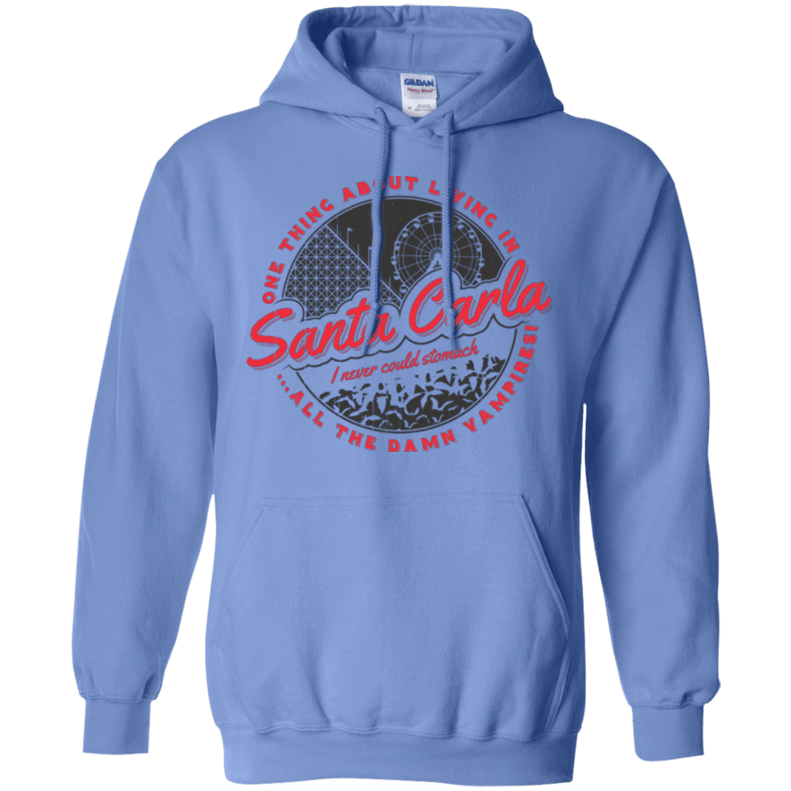 Sweatshirts Carolina Blue / Small Living in Santa Carla Pullover Hoodie