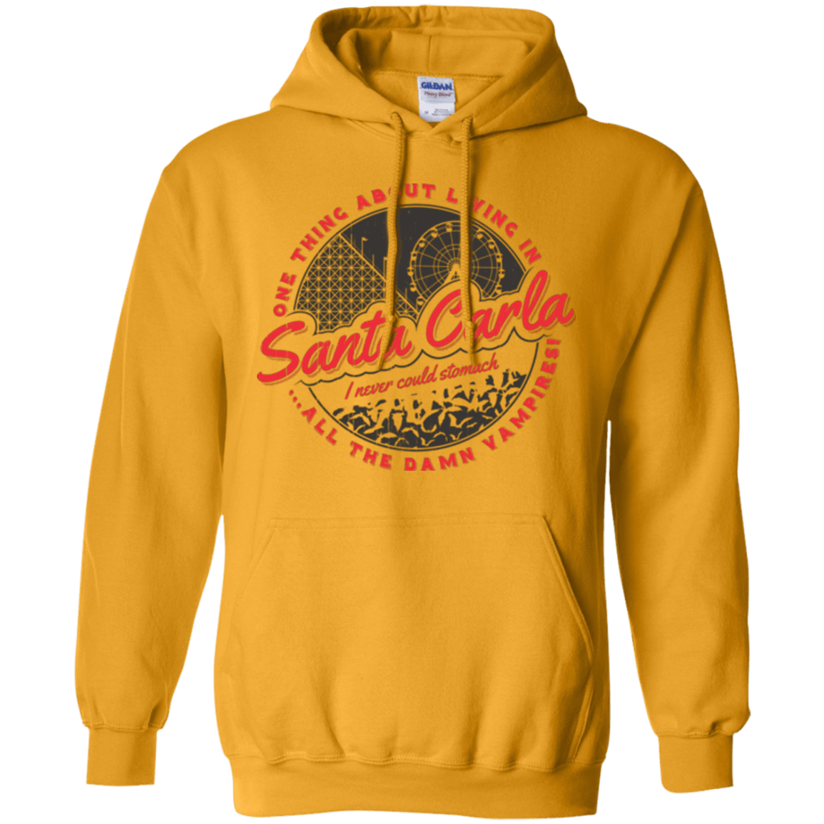 Sweatshirts Gold / Small Living in Santa Carla Pullover Hoodie