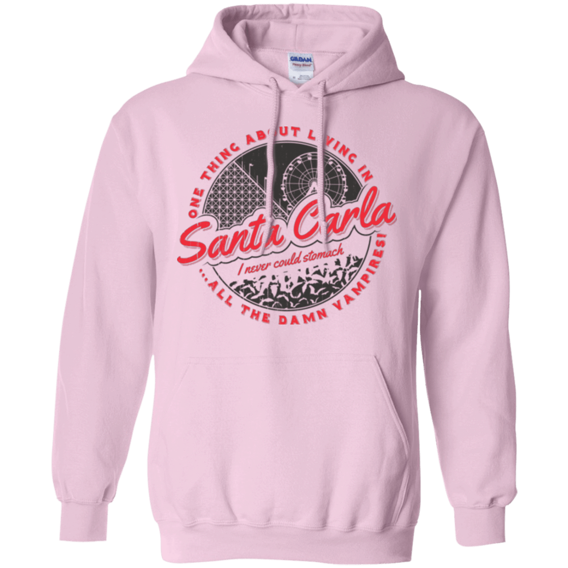 Sweatshirts Light Pink / Small Living in Santa Carla Pullover Hoodie