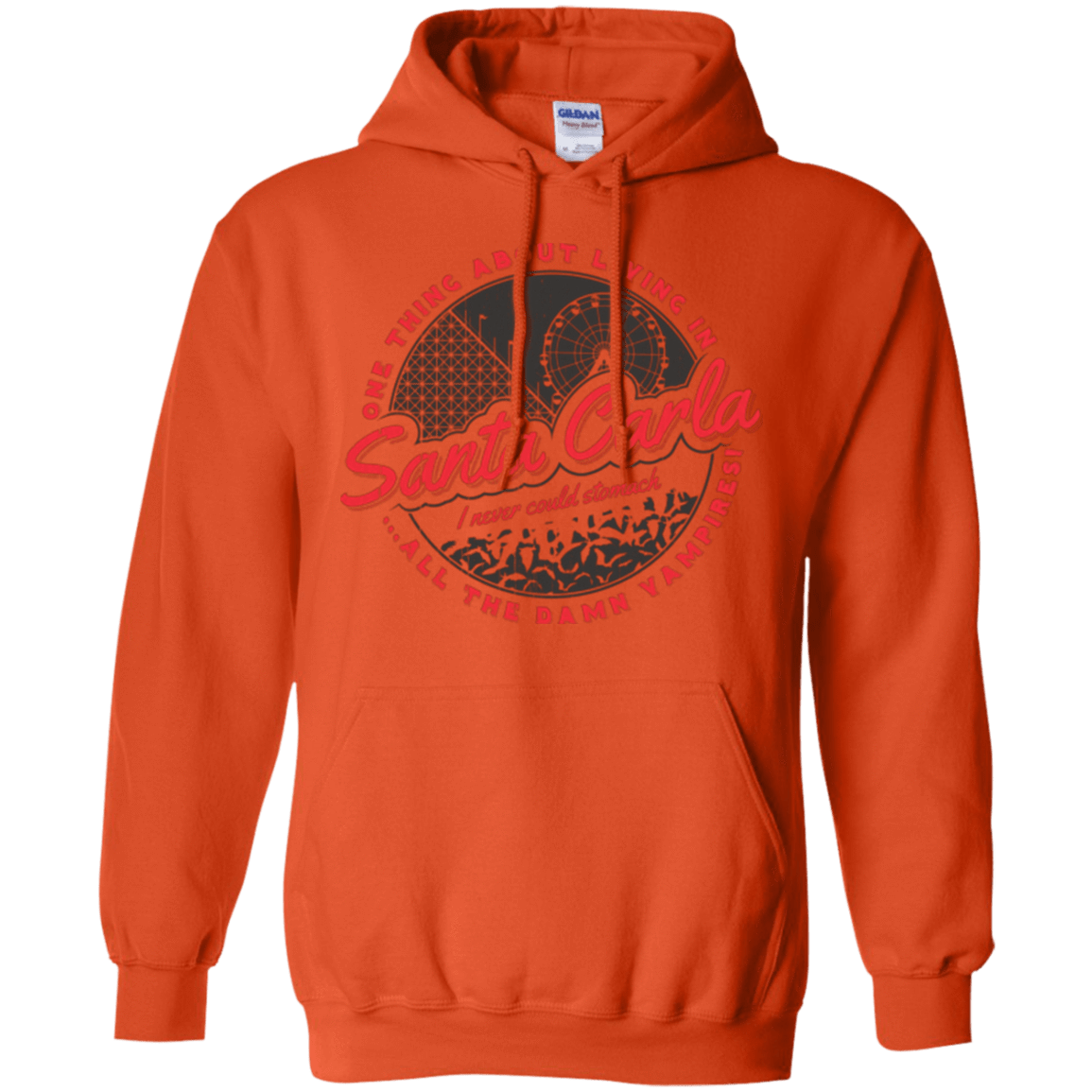 Sweatshirts Orange / Small Living in Santa Carla Pullover Hoodie