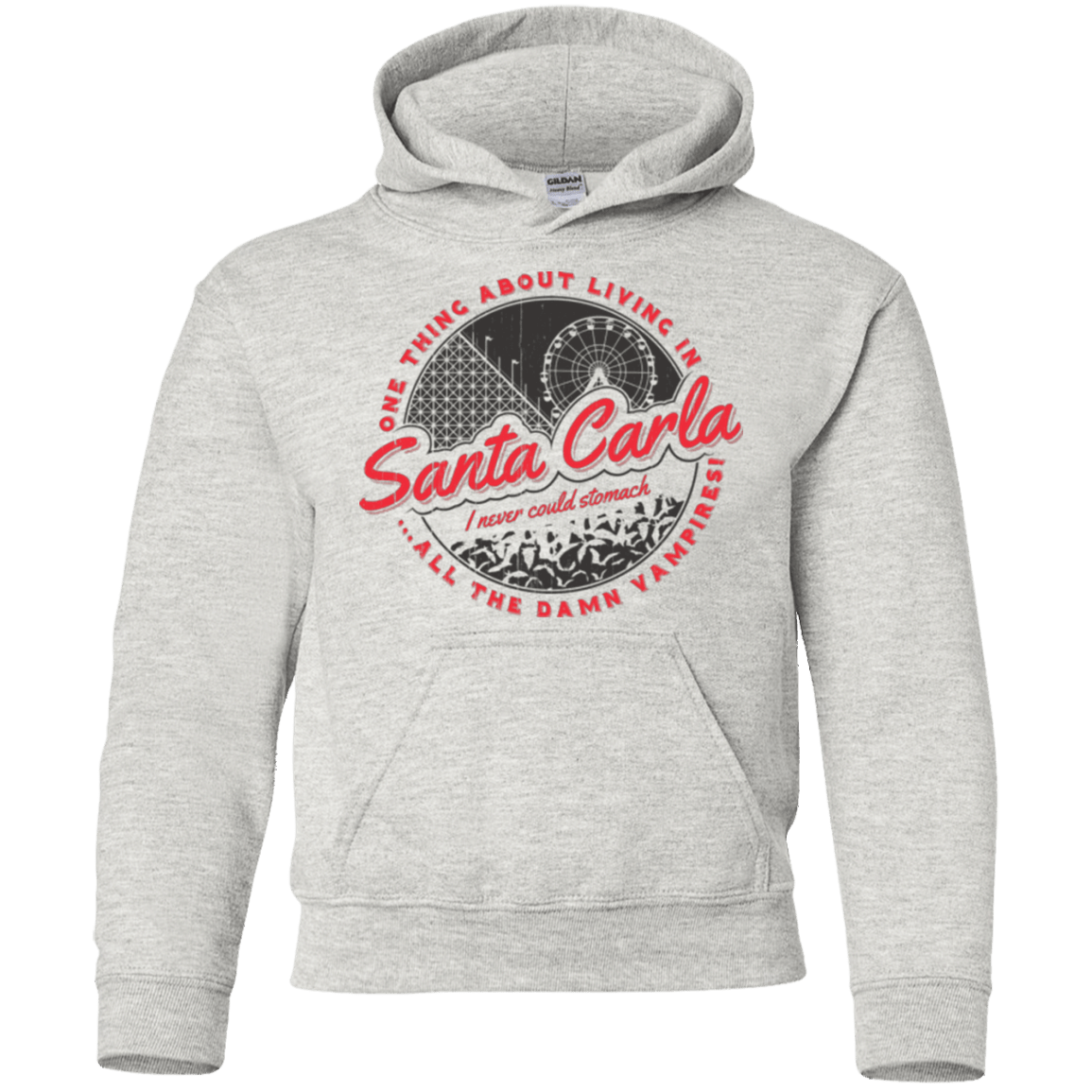 Sweatshirts Ash / YS Living in Santa Carla Youth Hoodie