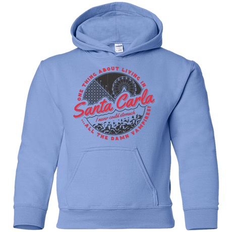 Sweatshirts Carolina Blue / YS Living in Santa Carla Youth Hoodie