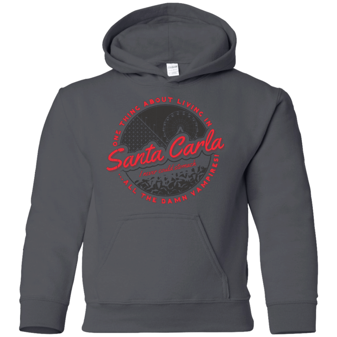 Sweatshirts Charcoal / YS Living in Santa Carla Youth Hoodie
