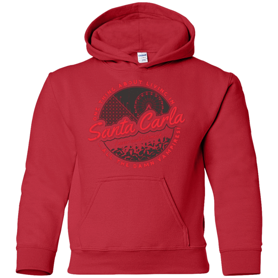 Sweatshirts Red / YS Living in Santa Carla Youth Hoodie