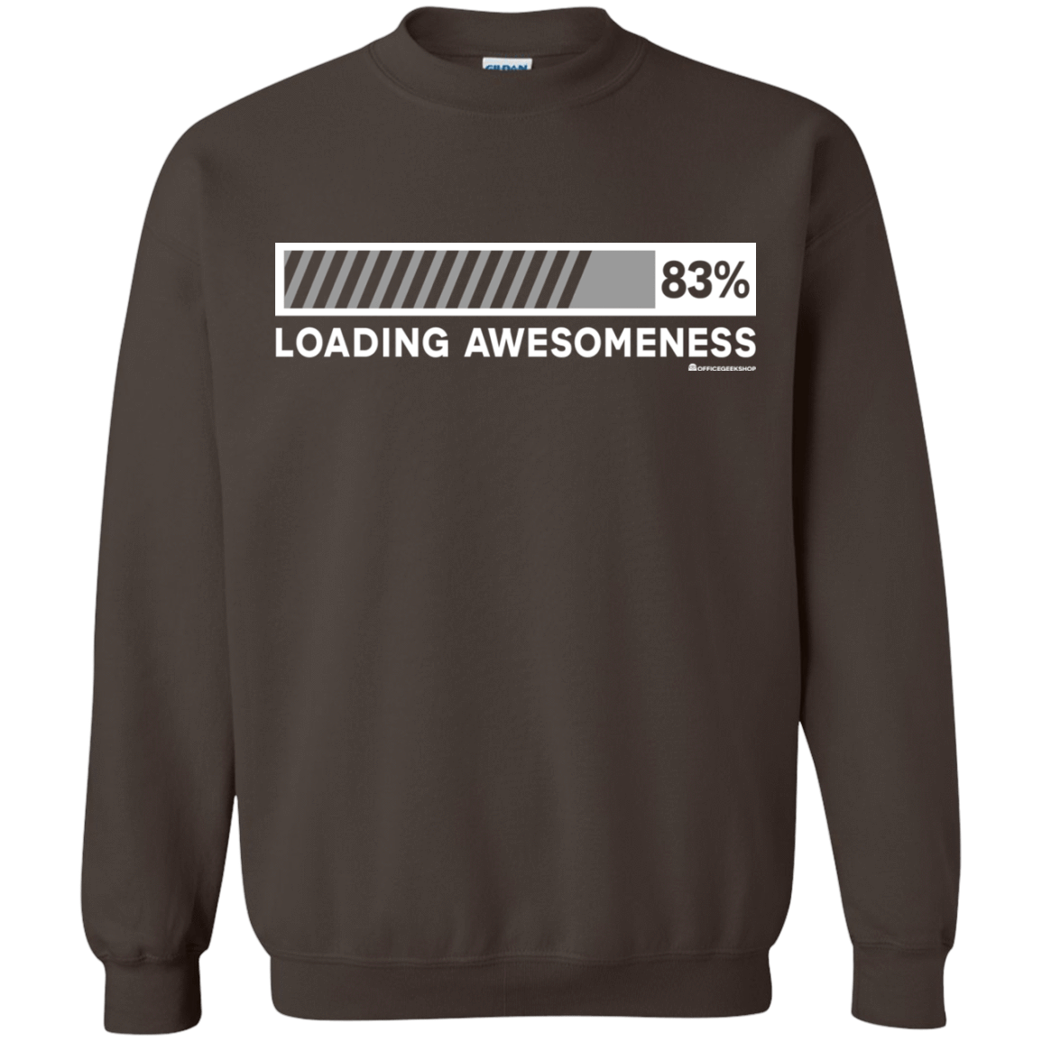 Sweatshirts Dark Chocolate / Small Loading Awesomeness Crewneck Sweatshirt