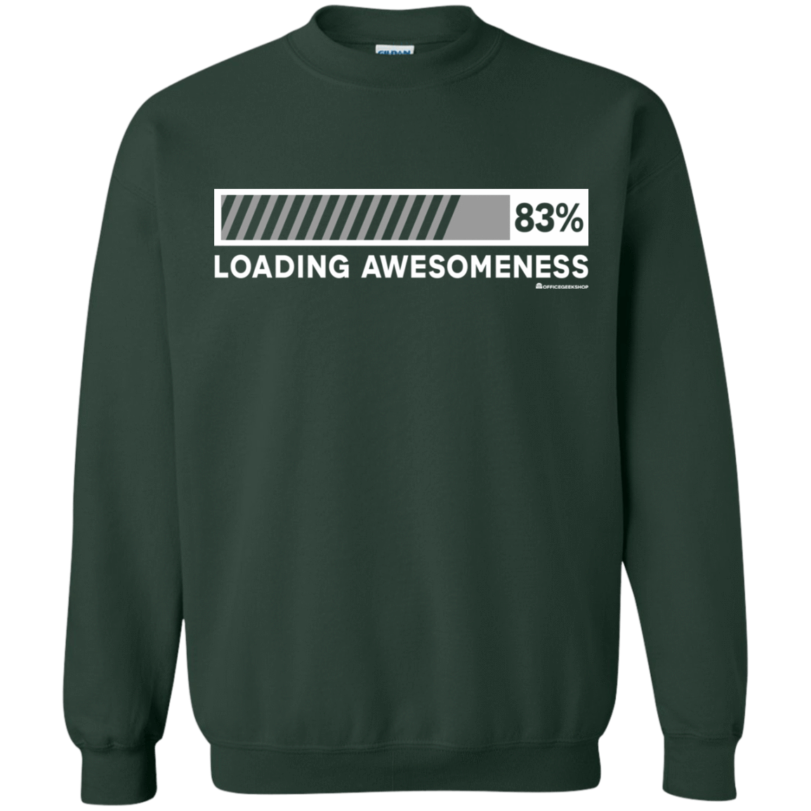 Sweatshirts Forest Green / Small Loading Awesomeness Crewneck Sweatshirt