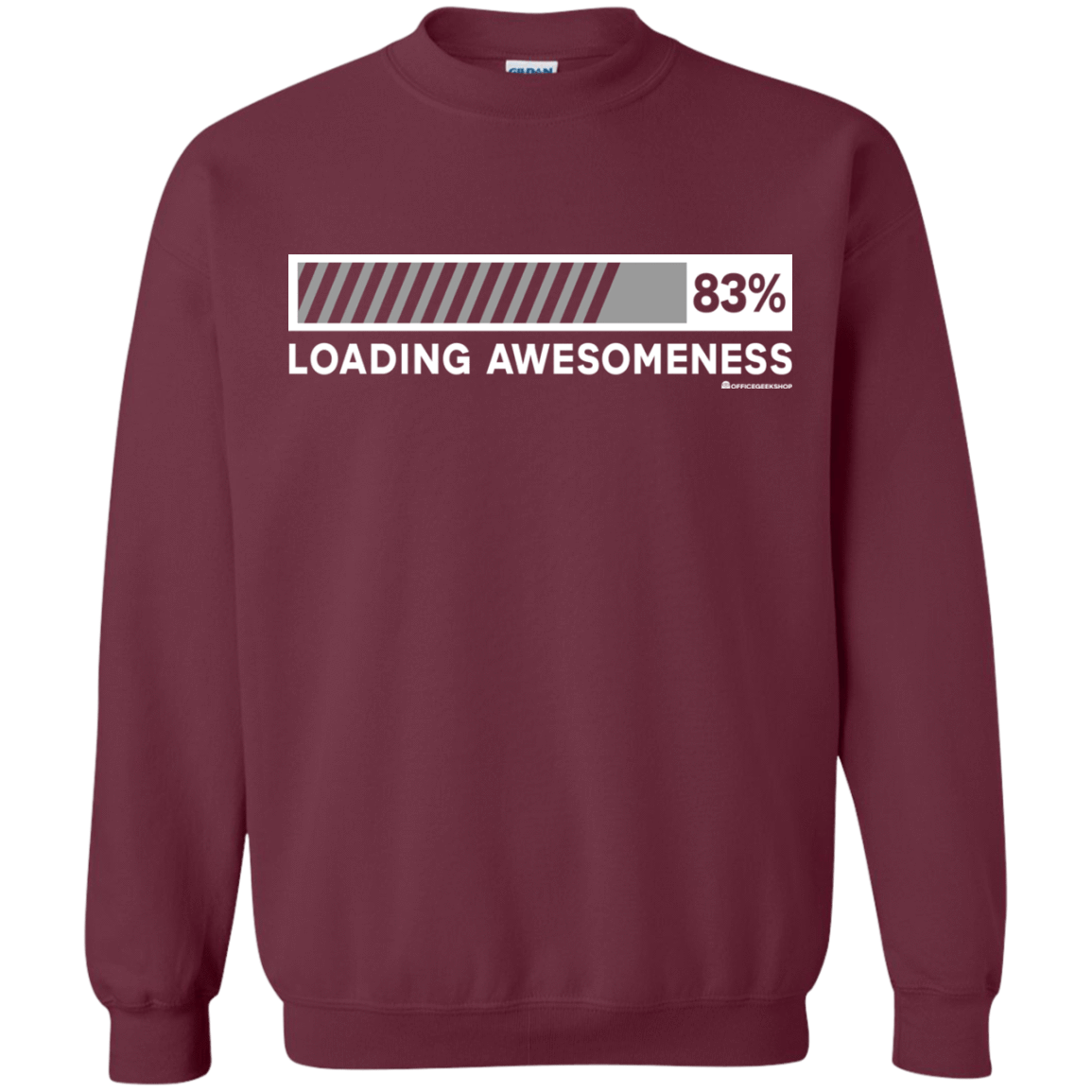 Sweatshirts Maroon / Small Loading Awesomeness Crewneck Sweatshirt