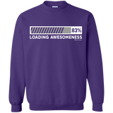 Sweatshirts Purple / Small Loading Awesomeness Crewneck Sweatshirt