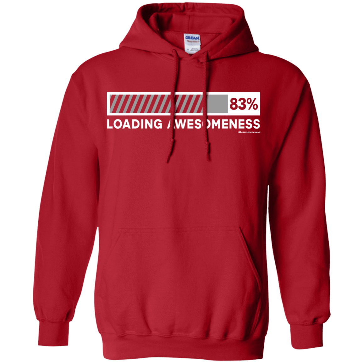 Sweatshirts Red / Small Loading Awesomeness Pullover Hoodie
