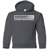 Sweatshirts Charcoal / YS Loading Awesomeness Youth Hoodie