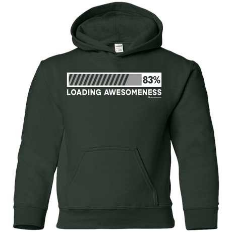 Sweatshirts Forest Green / YS Loading Awesomeness Youth Hoodie