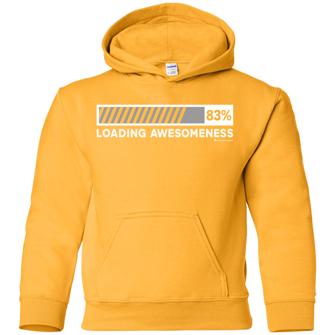 Sweatshirts Gold / YS Loading Awesomeness Youth Hoodie