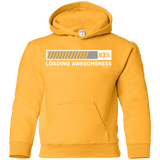 Sweatshirts Gold / YS Loading Awesomeness Youth Hoodie