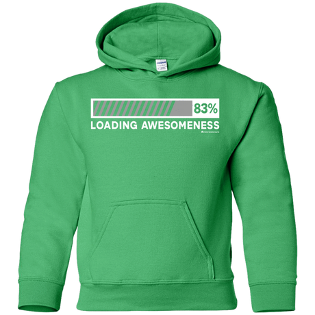 Sweatshirts Irish Green / YS Loading Awesomeness Youth Hoodie