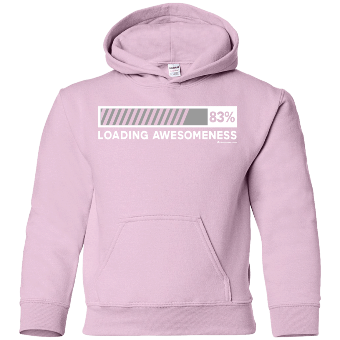 Sweatshirts Light Pink / YS Loading Awesomeness Youth Hoodie