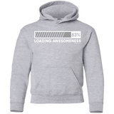 Sweatshirts Sport Grey / YS Loading Awesomeness Youth Hoodie