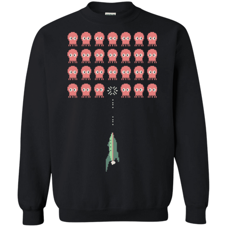 Sweatshirts Black / Small Lobster invaders Crewneck Sweatshirt