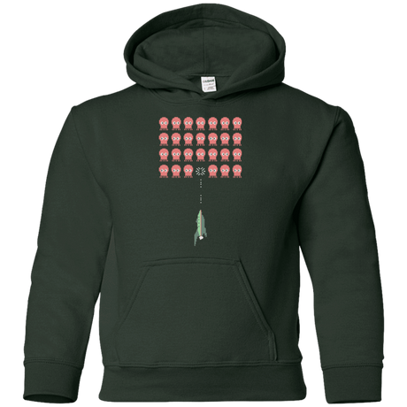 Sweatshirts Forest Green / YS Lobster invaders Youth Hoodie