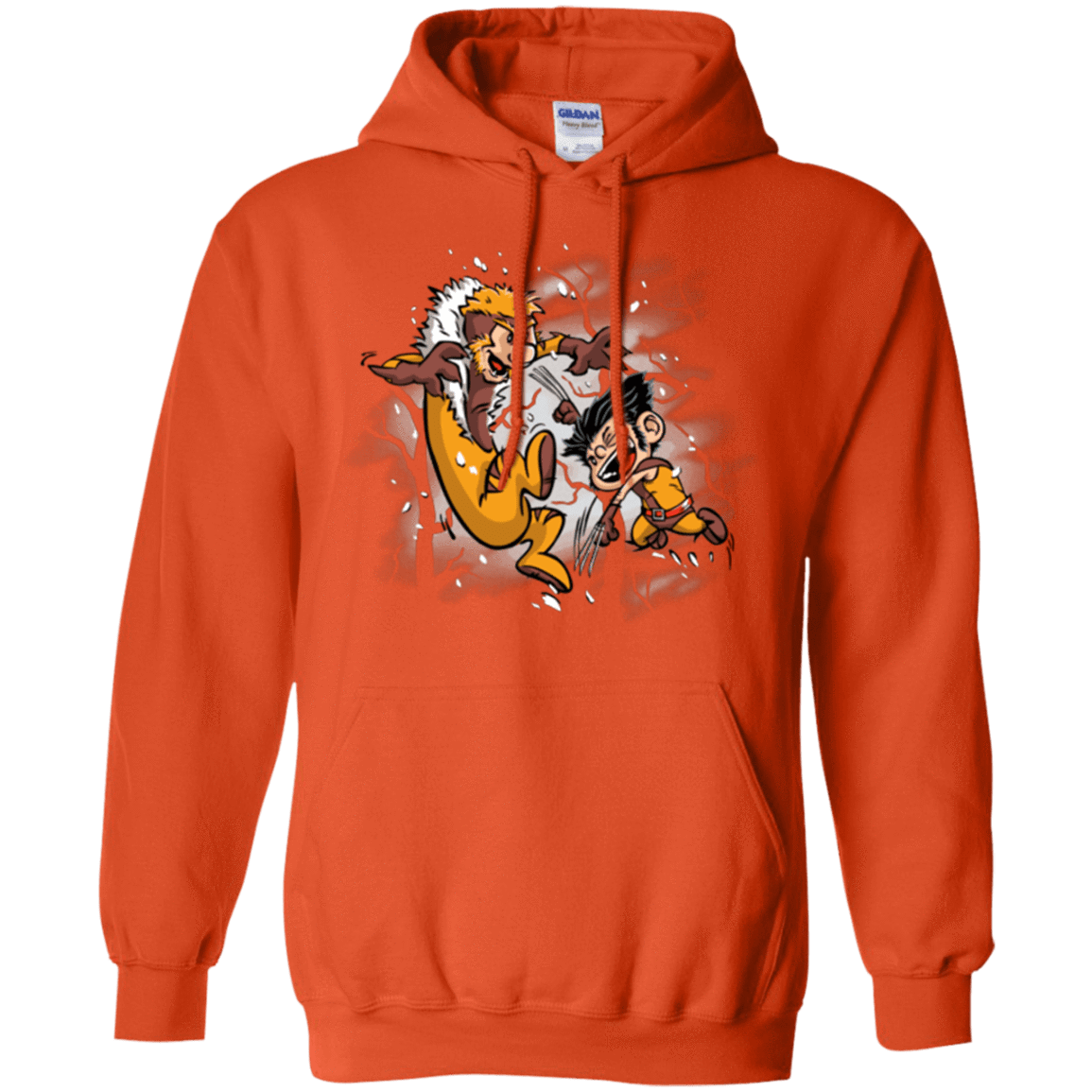 Sweatshirts Orange / Small Logan and Victor Pullover Hoodie