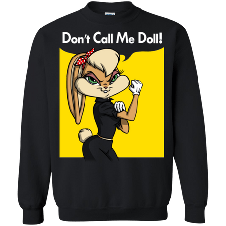 Sweatshirts Black / S Lola Dont Call me Doll Crewneck Sweatshirt