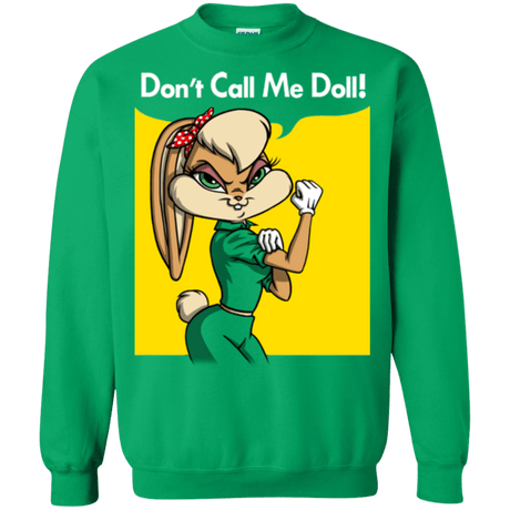 Sweatshirts Irish Green / S Lola Dont Call me Doll Crewneck Sweatshirt