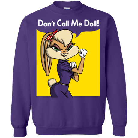 Sweatshirts Purple / S Lola Dont Call me Doll Crewneck Sweatshirt