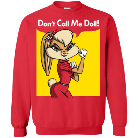 Sweatshirts Red / S Lola Dont Call me Doll Crewneck Sweatshirt