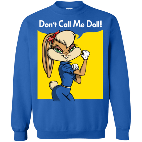 Sweatshirts Royal / S Lola Dont Call me Doll Crewneck Sweatshirt