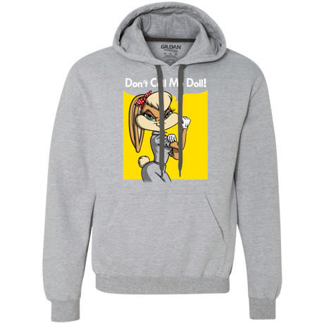 Sweatshirts Sport Grey / S Lola Dont Call me Doll Premium Fleece Hoodie