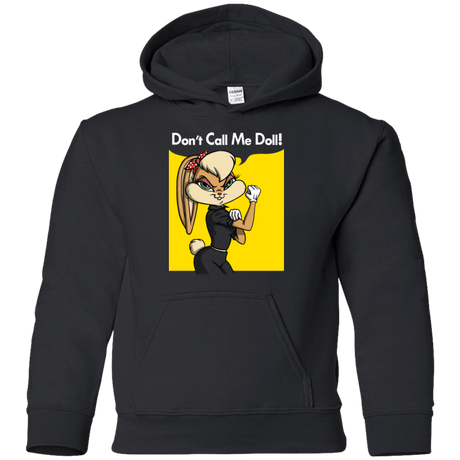 Sweatshirts Black / YS Lola Dont Call me Doll Youth Hoodie