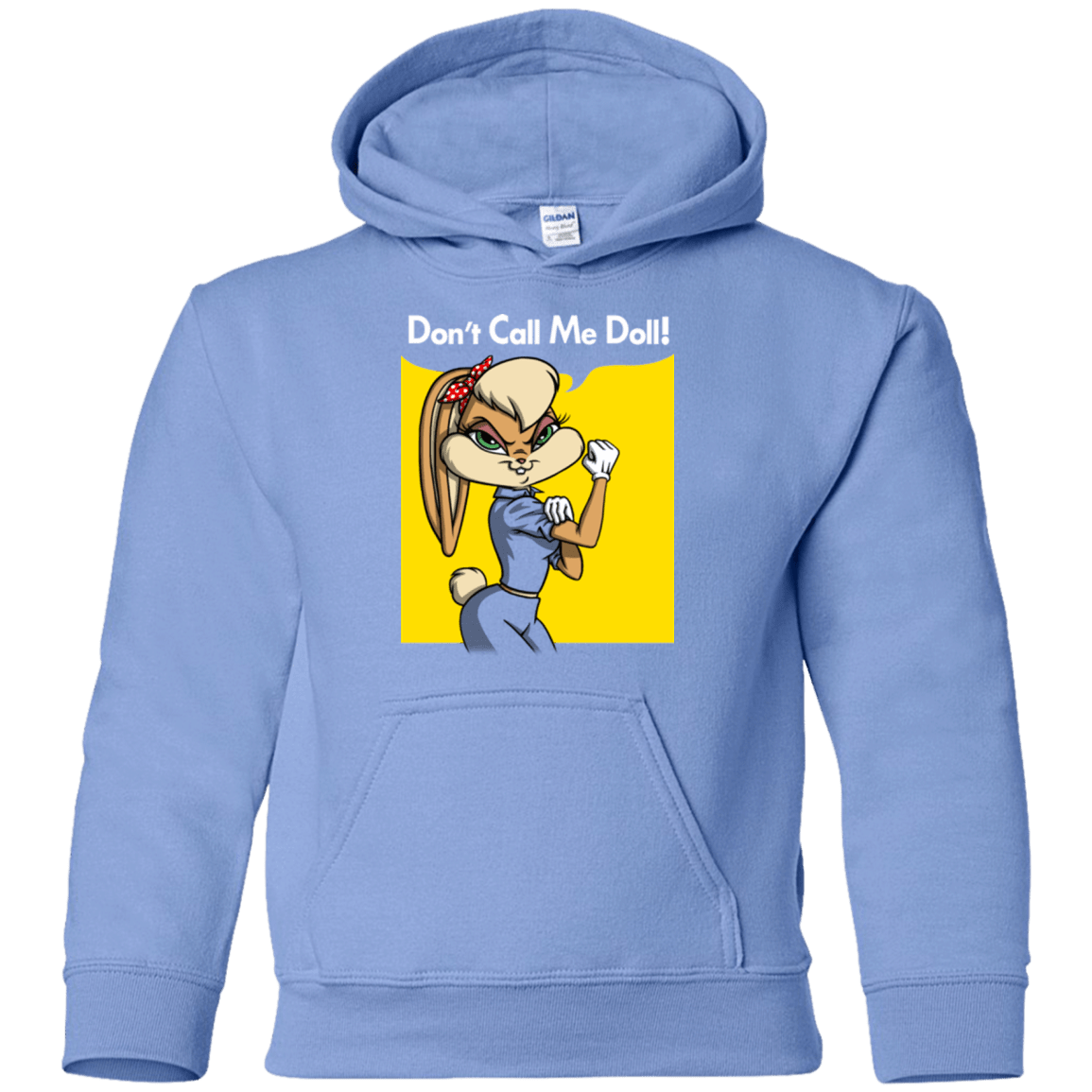 Sweatshirts Carolina Blue / YS Lola Dont Call me Doll Youth Hoodie
