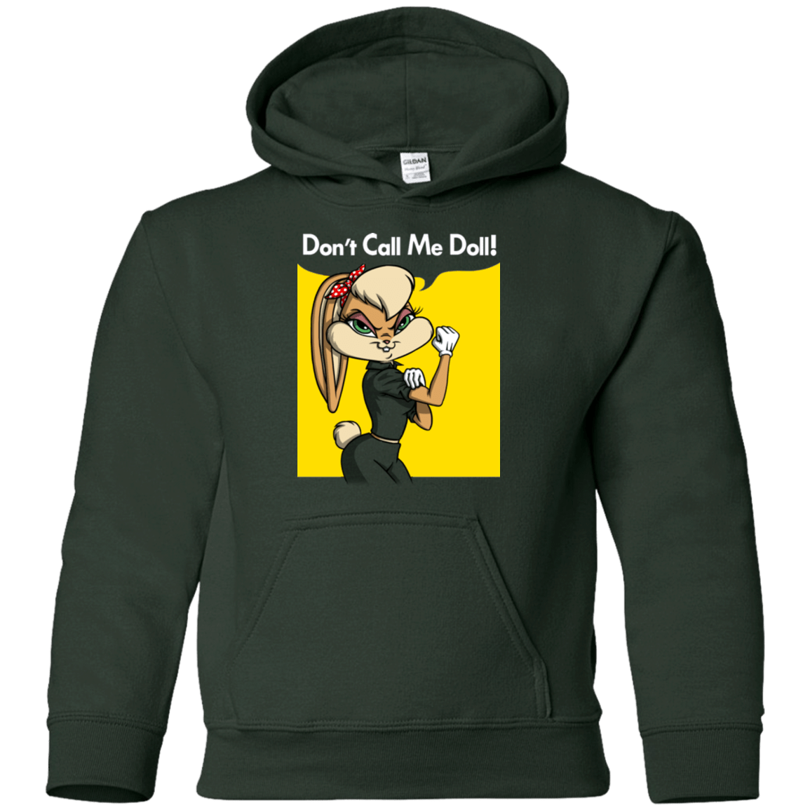 Sweatshirts Forest Green / YS Lola Dont Call me Doll Youth Hoodie