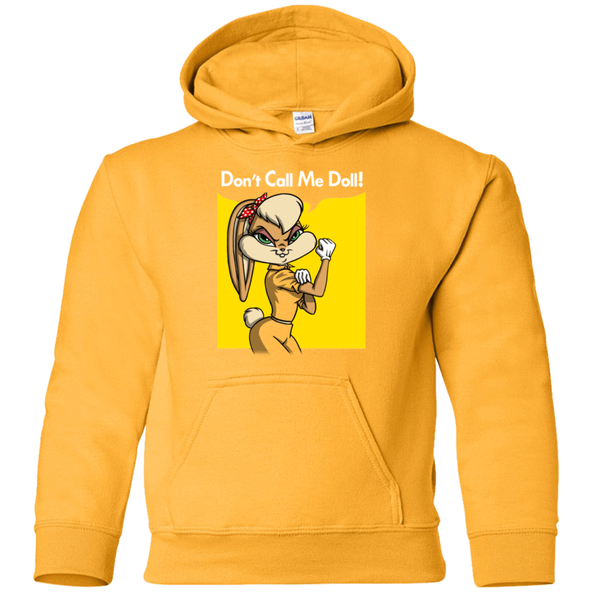 Sweatshirts Gold / YS Lola Dont Call me Doll Youth Hoodie