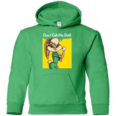 Sweatshirts Irish Green / YS Lola Dont Call me Doll Youth Hoodie